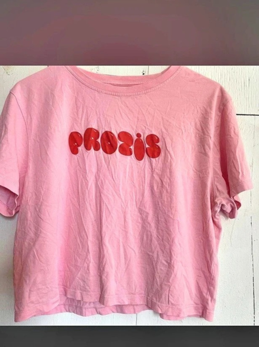 PROZIS Pink Cotton Tee Size Medium